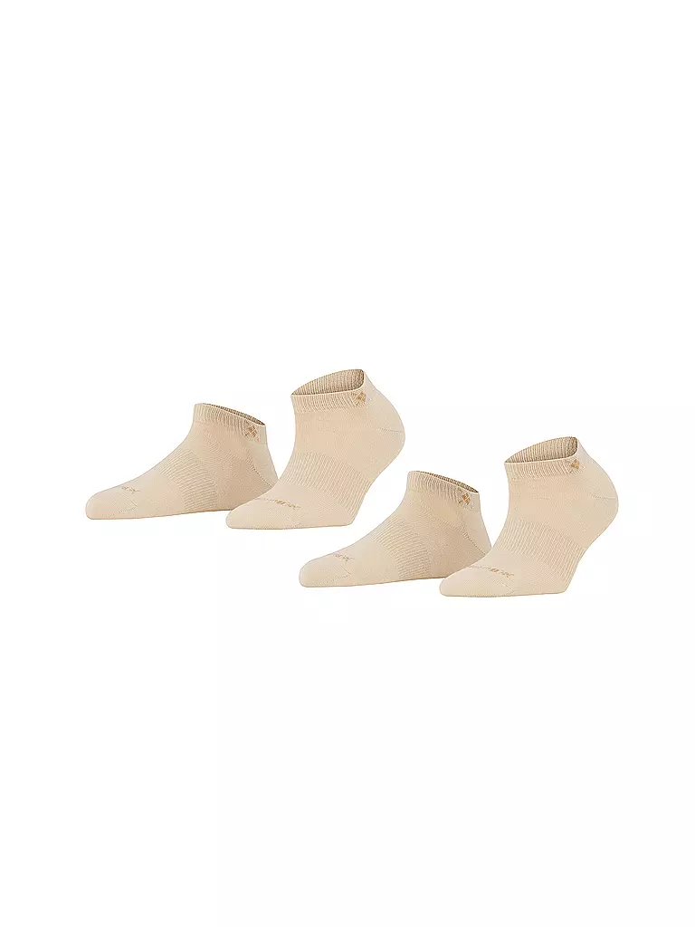 BURLINGTON | Damen Sneaker-Socken 2er Pkg. EVERYDAY 36-41 sandstone | schwarz