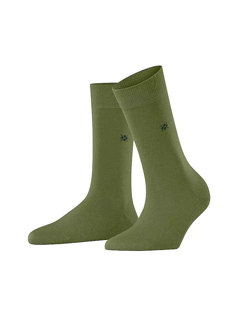 BURLINGTON | Damen Socken BLOOMSBURY 36-41 cactus | grün