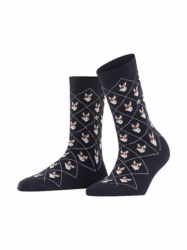 BURLINGTON | Damen Socken CORGI 36-41 black | hellgrün