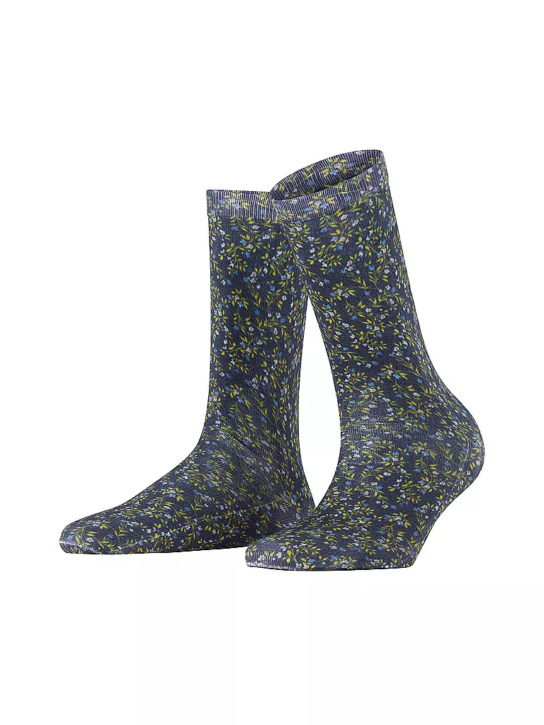 BURLINGTON | Damen Socken DITSY FLORAL PRINT 36-41 marine | dunkelblau