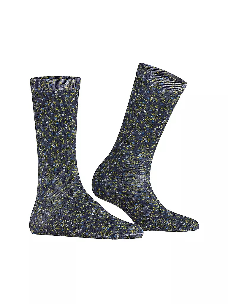 BURLINGTON | Damen Socken DITSY FLORAL PRINT 36-41 marine | dunkelblau