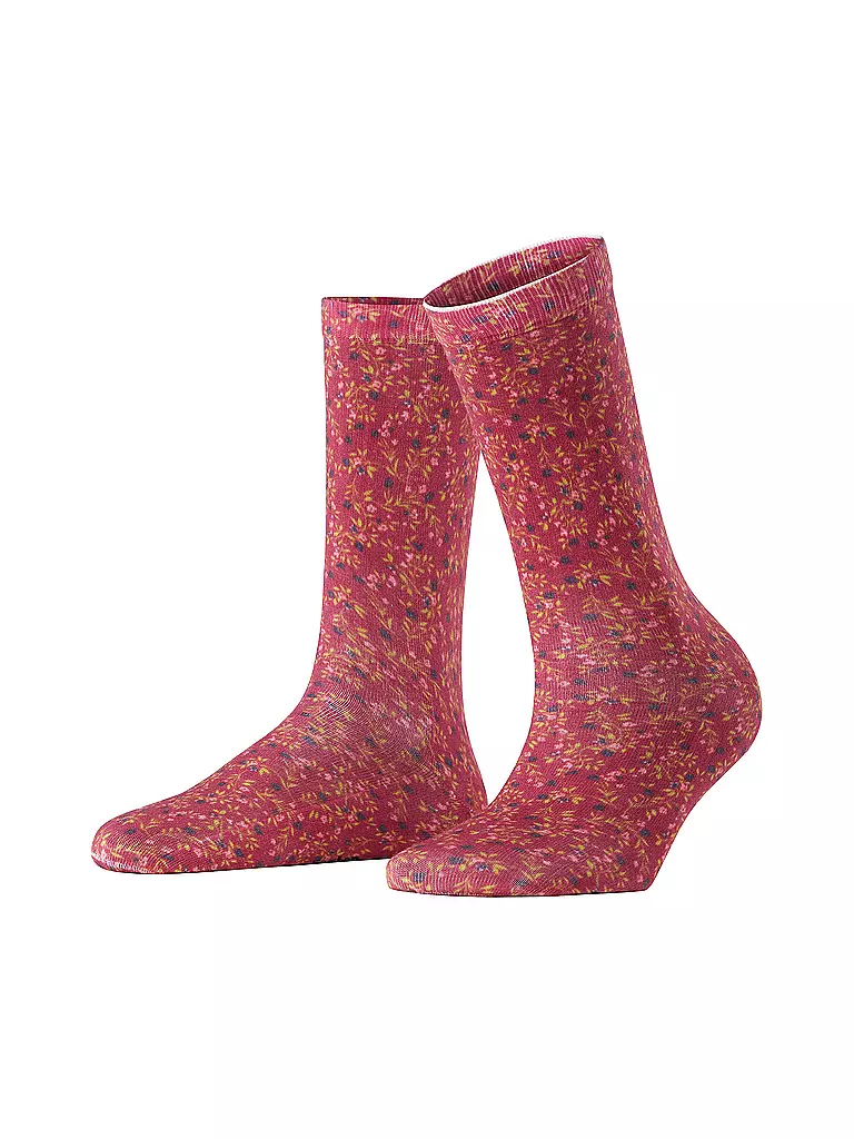 BURLINGTON | Damen Socken DITSY FLORAL PRINT 36-41 wine | rot