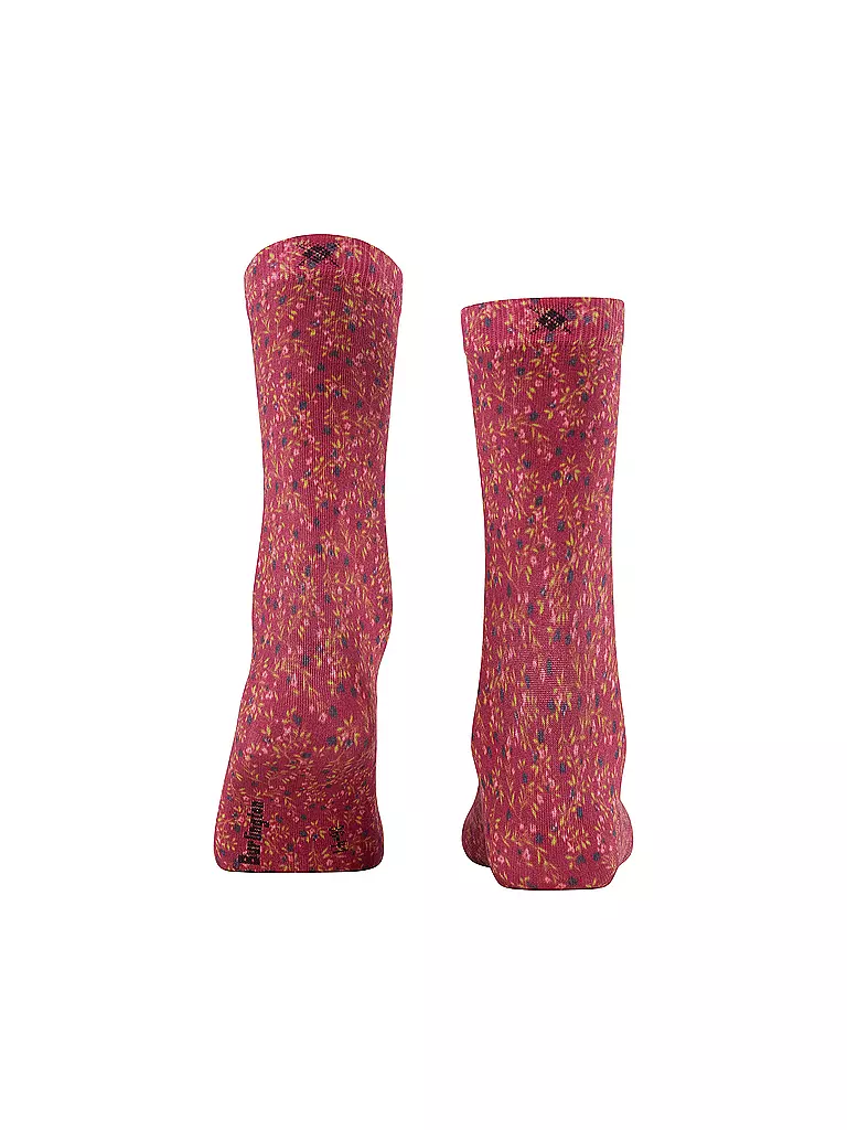 BURLINGTON | Damen Socken DITSY FLORAL PRINT 36-41 wine | rot