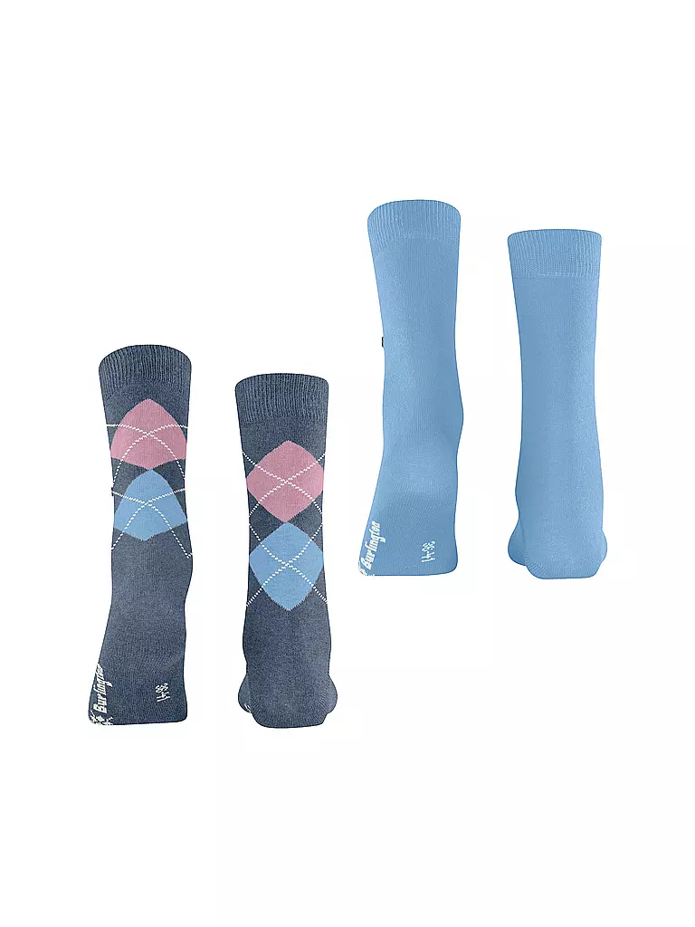 BURLINGTON | Damen Socken EVERYDAY 2-er Pkg 36-41 denim mel | blau