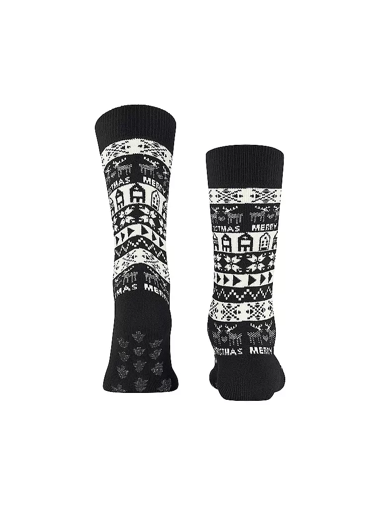 BURLINGTON | Damen Socken MERRY CHRISTMAS 36-41 black | schwarz