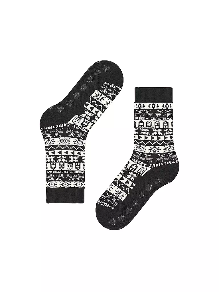 BURLINGTON | Damen Socken MERRY CHRISTMAS 36-41 black | schwarz