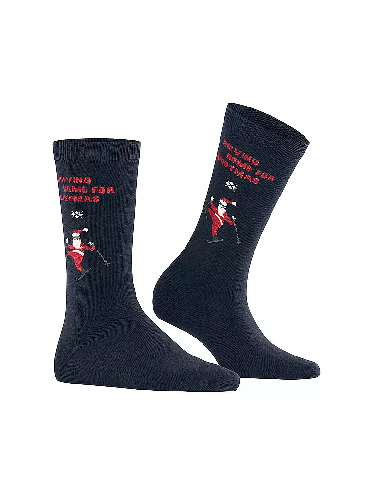 BURLINGTON | Damen Socken SKIING SANTA 36-41 marine | dunkelblau