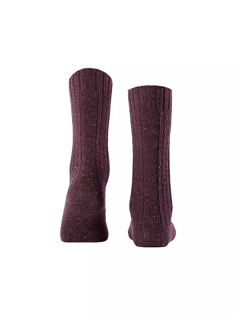 BURLINGTON | Damen Socken TWEED TALES 36-41carbon merlot | grau