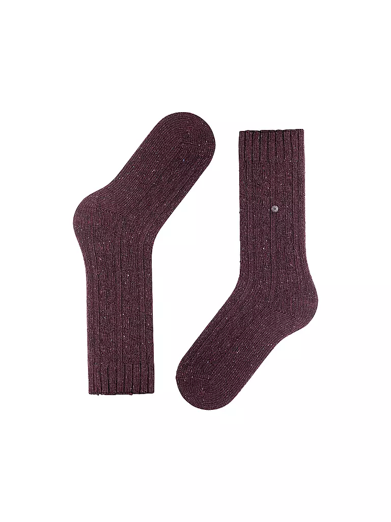 BURLINGTON | Damen Socken TWEED TALES 36-41carbon merlot | grau