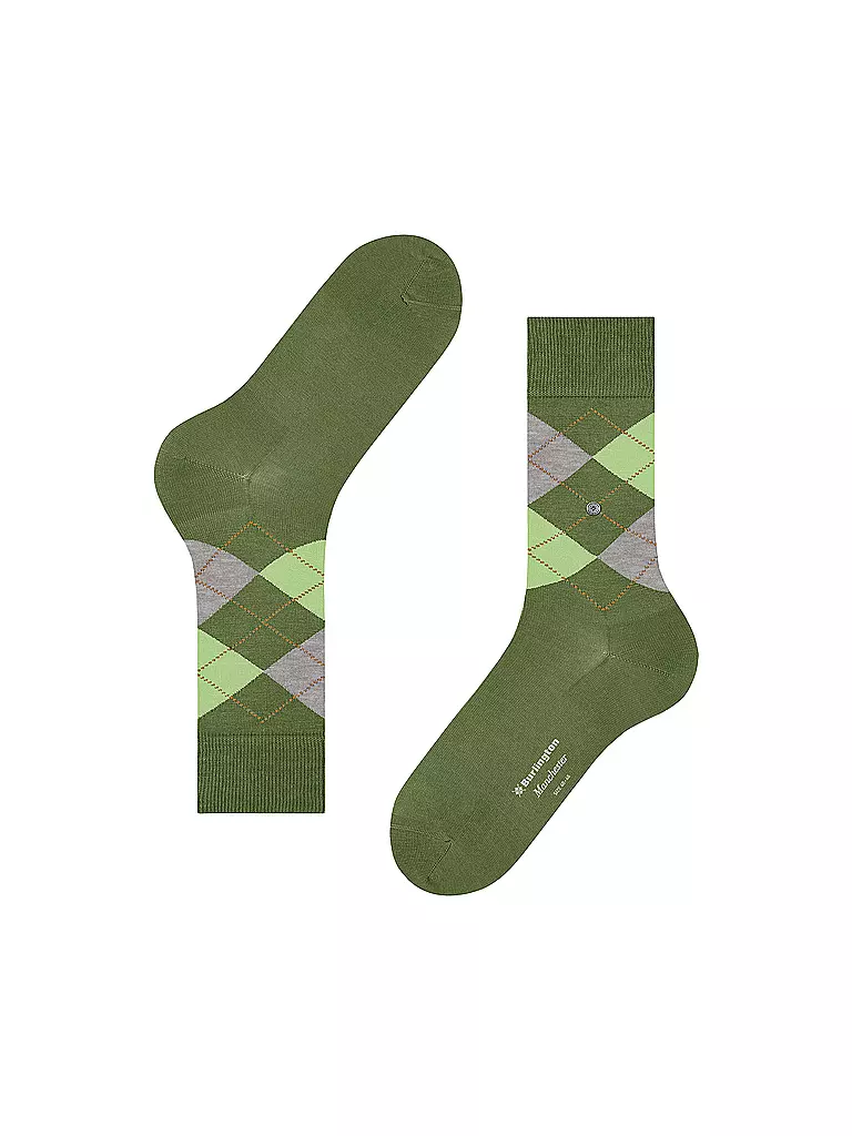 BURLINGTON | Herren Socken 40-46 MANCHESTER shamrock | olive