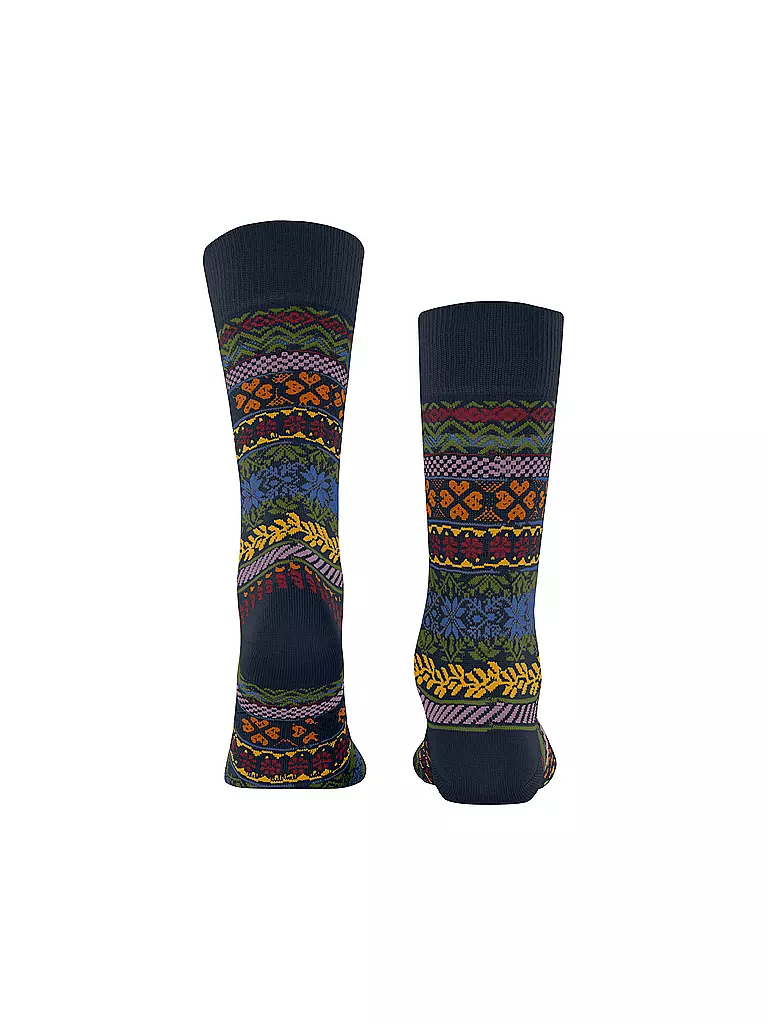 BURLINGTON | Herren Socken COUNTRY FAIR ISLE 40-46 marine | dunkelrot