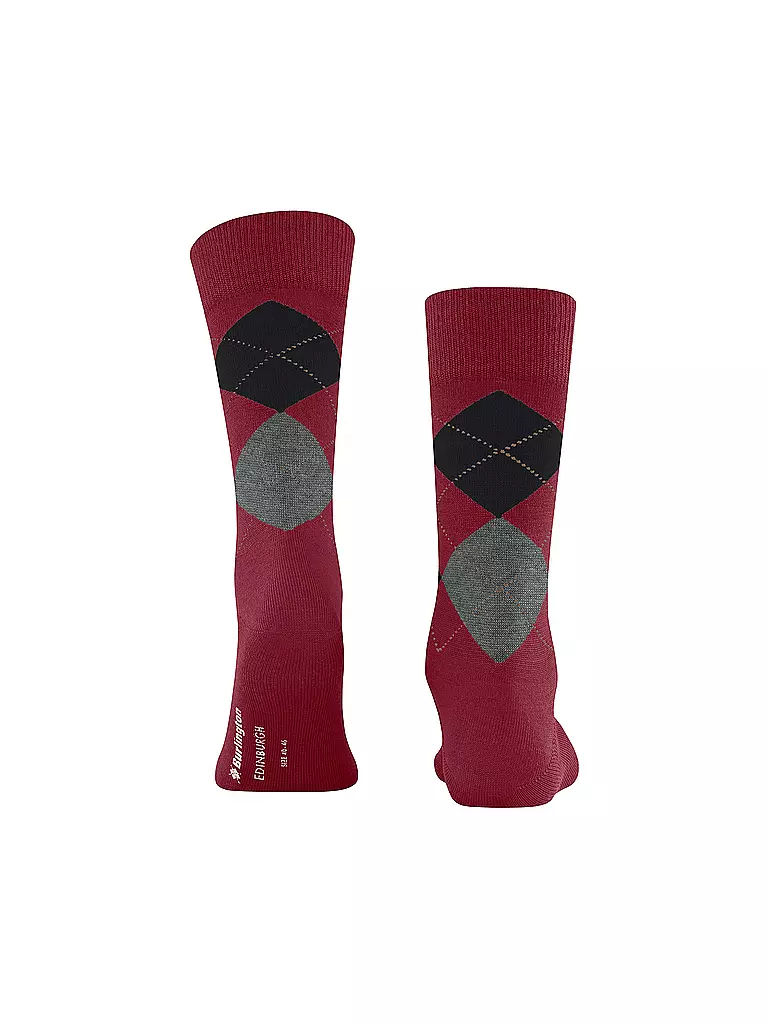 BURLINGTON | Herren Socken EDINBURGH 40-46 cranberry | dunkelrot