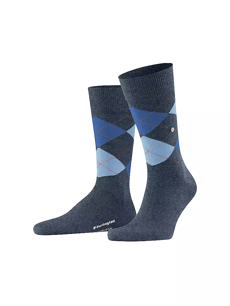 BURLINGTON | Herren Socken EDINBURGH 40-46 dark blue mel | blau