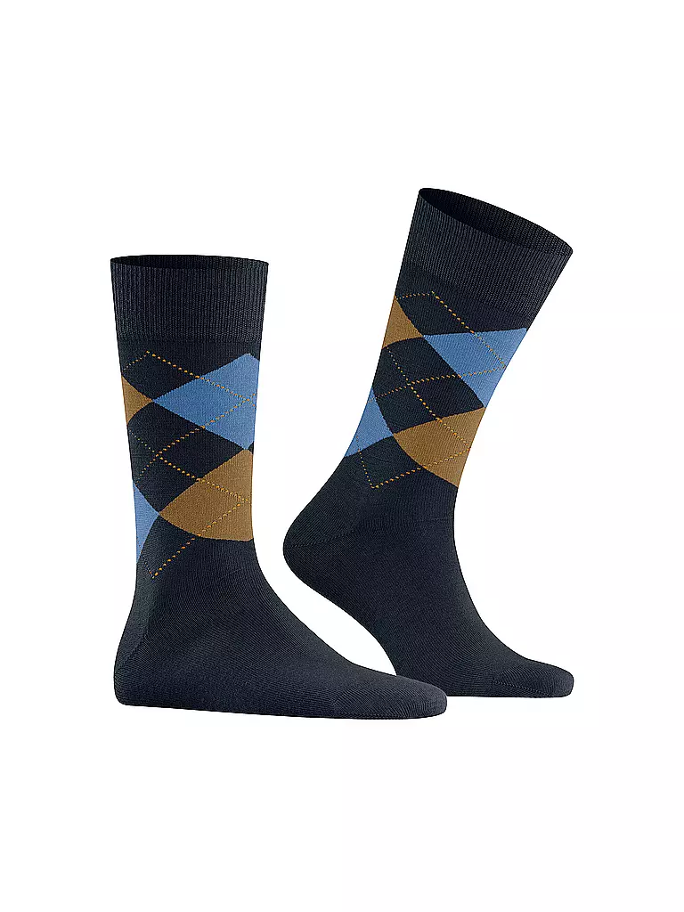 BURLINGTON | Herren Socken EDINBURGH 40-46 dark night | dunkelblau