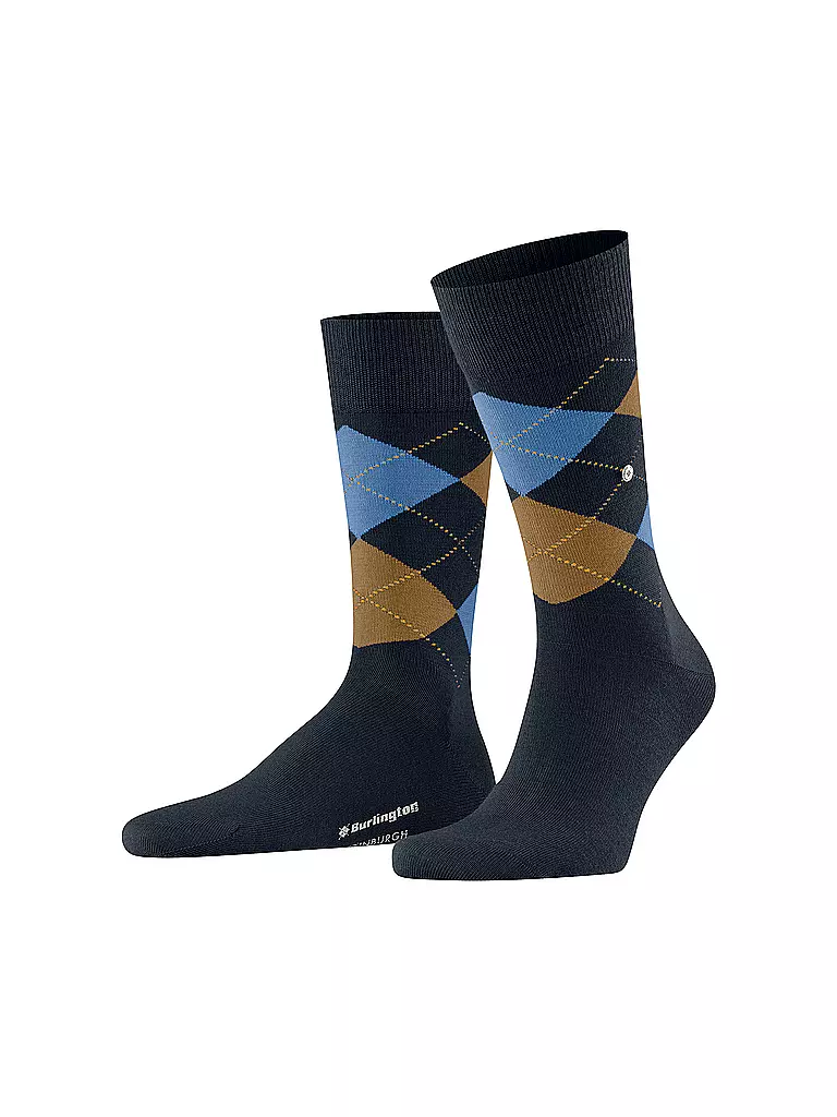 BURLINGTON | Herren Socken EDINBURGH 40-46 dark night | dunkelblau