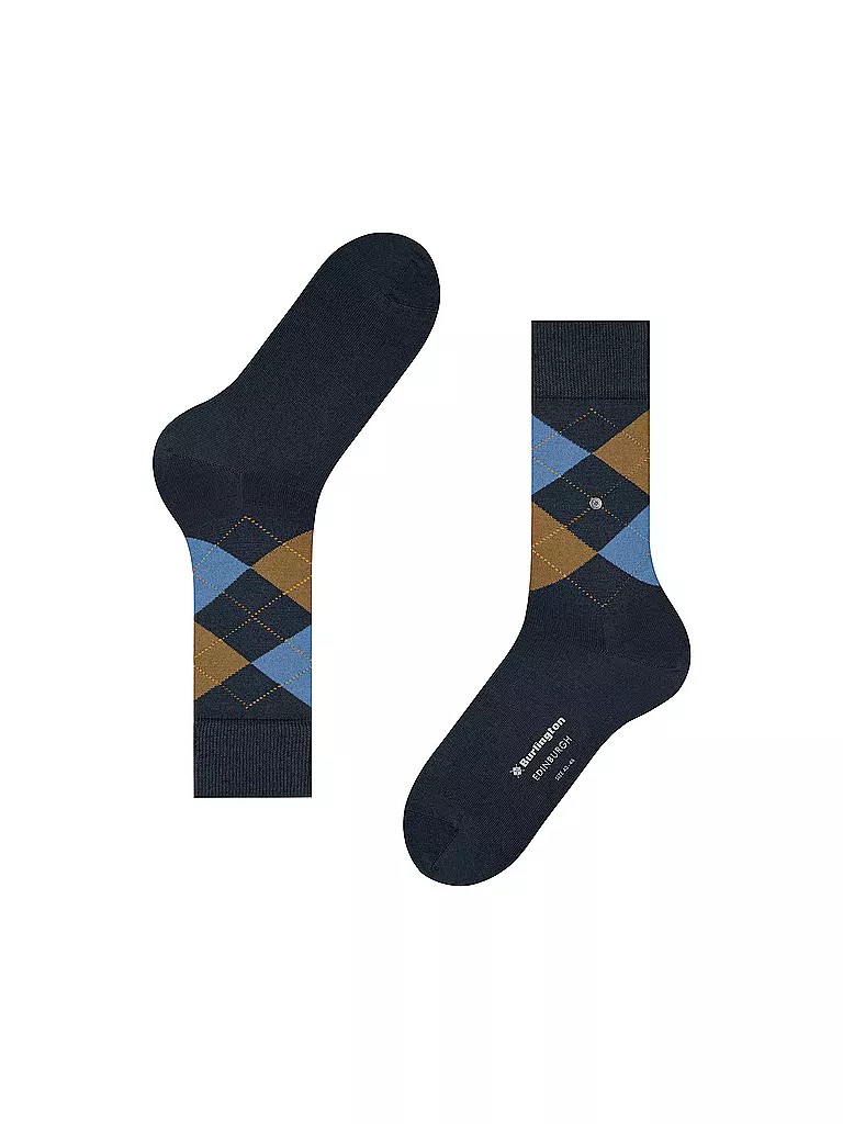 BURLINGTON | Herren Socken EDINBURGH 40-46 dark night | dunkelblau