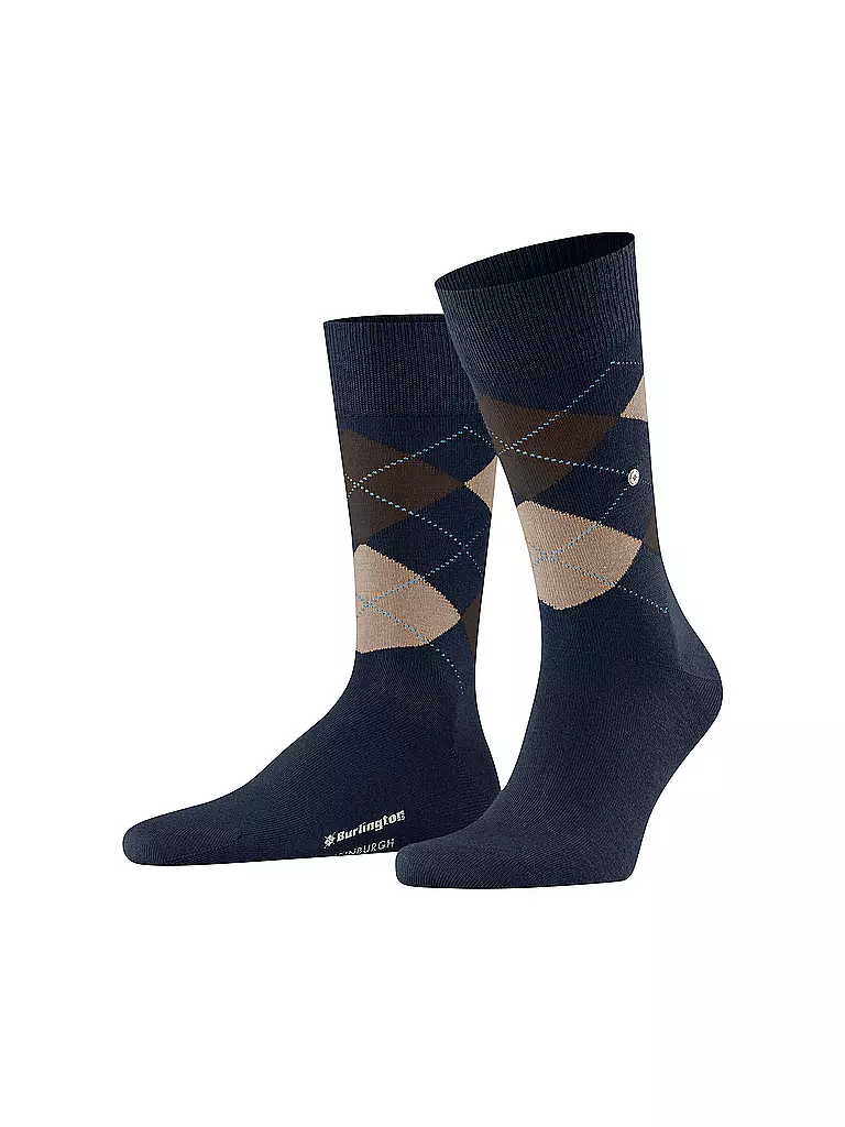 BURLINGTON | Herren Socken EDINBURGH 40-46 marine | dunkelrot