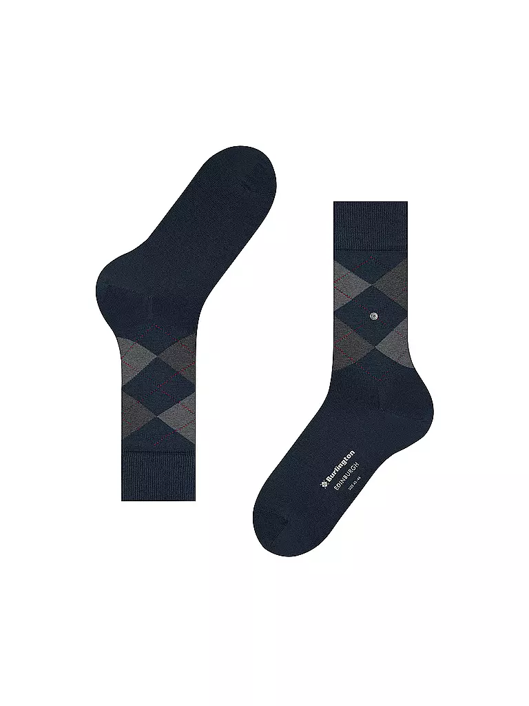 BURLINGTON | Herren Socken EDINBURGH 40-46 marine | dunkelrot