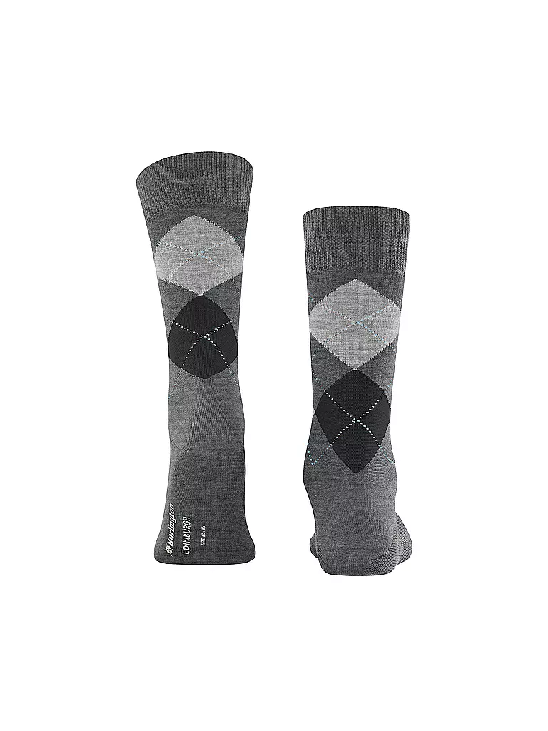 BURLINGTON | Herren Socken EDINBURGH asphalt mel | grau