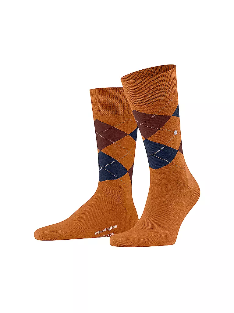 BURLINGTON | Herren Socken EDINBURGH blush | orange