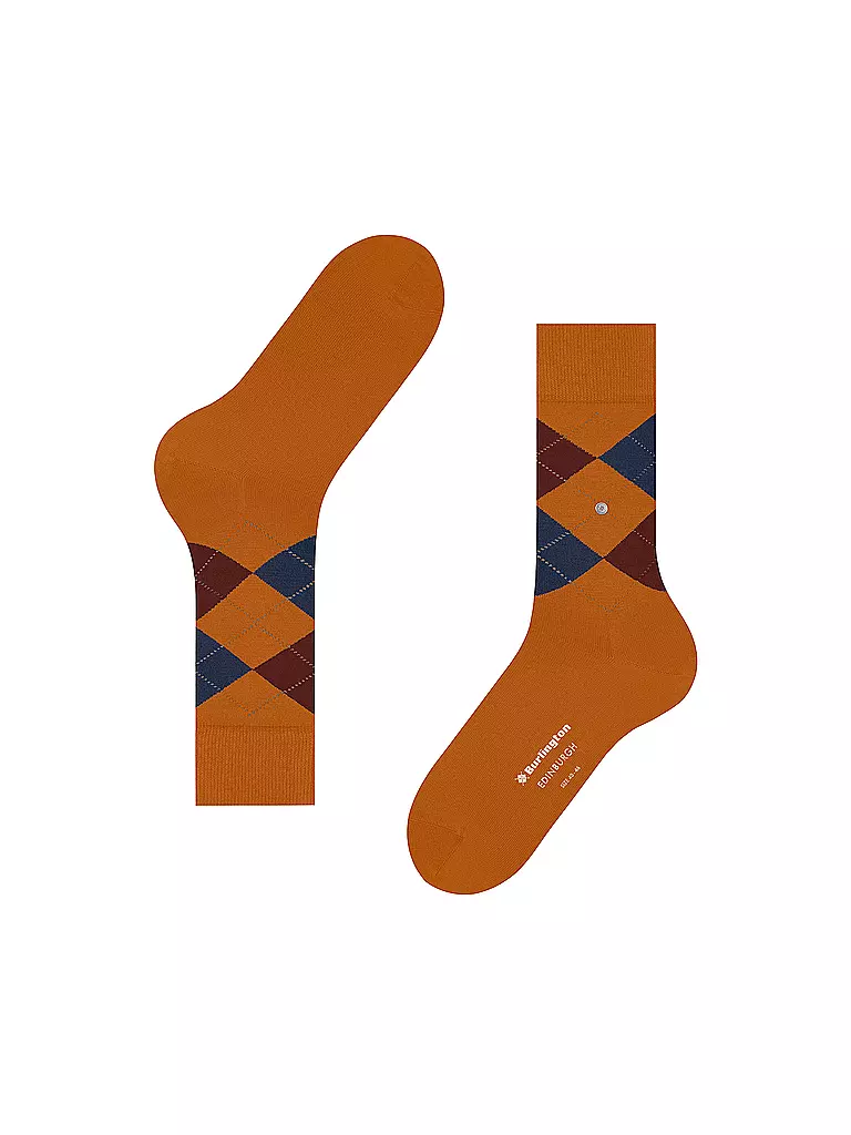 BURLINGTON | Herren Socken EDINBURGH blush | orange