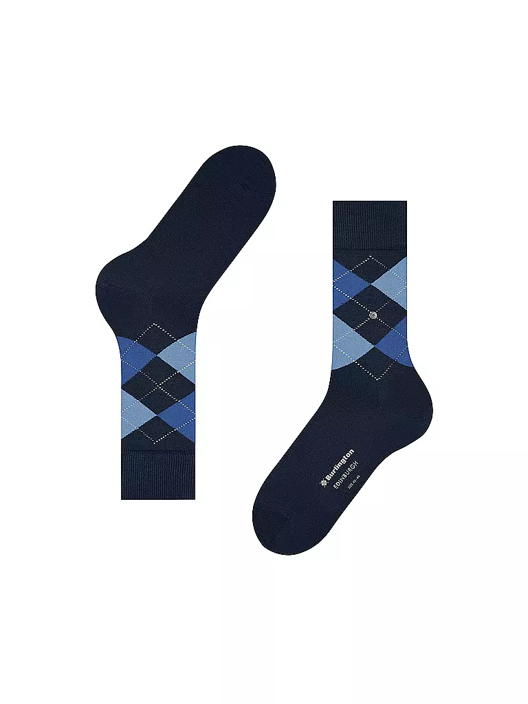 BURLINGTON | Herren Socken EDINBURGH marine | dunkelrot