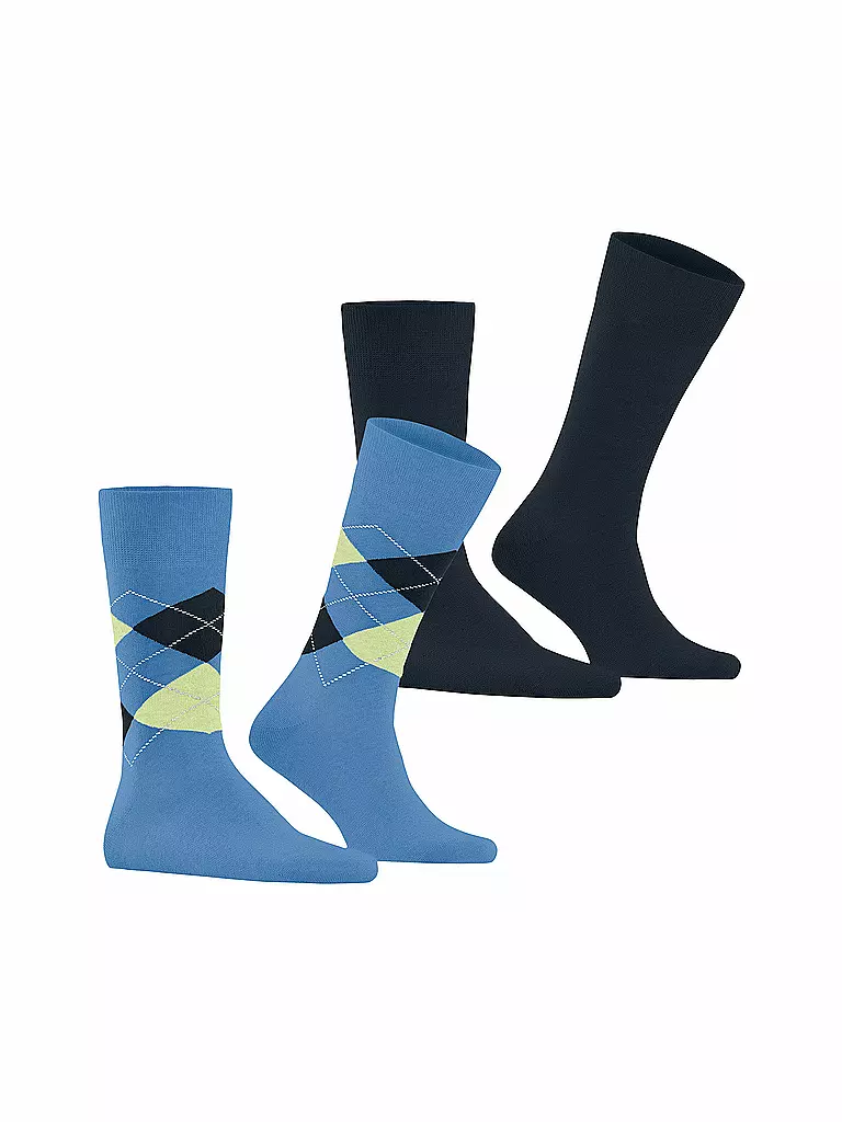 BURLINGTON | Herren Socken EVERYDAY 2-er Pkg. 40-46 marina | blau