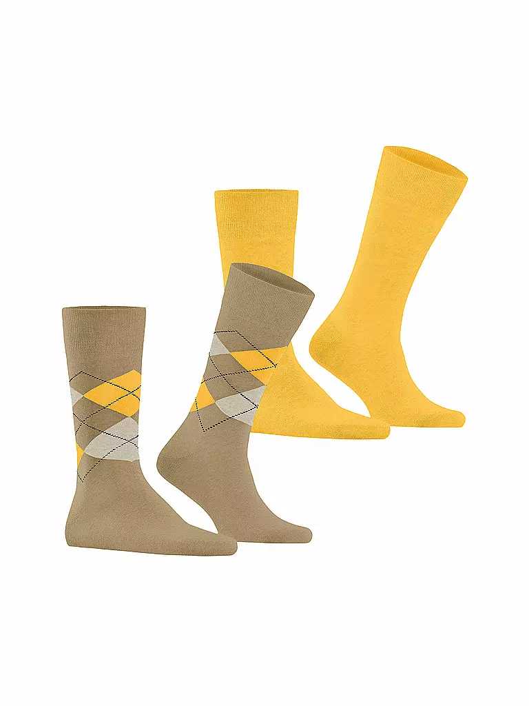 BURLINGTON | Herren Socken EVERYDAY 2-er Pkg. 40-46 sesame | hellgrau