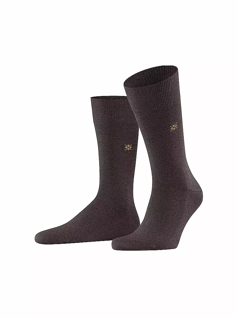 BURLINGTON | Herren Socken LEEDS 40-46 brown mel | grün