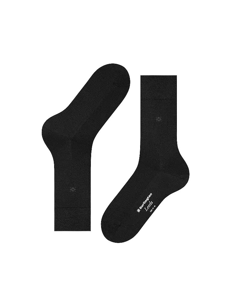 BURLINGTON | Herren Socken LEEDS black | grün