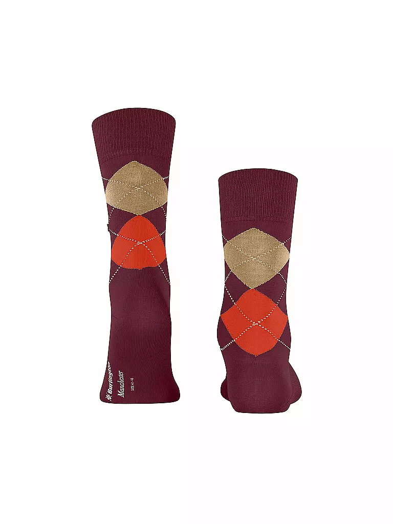 BURLINGTON | Herren Socken MANCHESTER burgund | grün