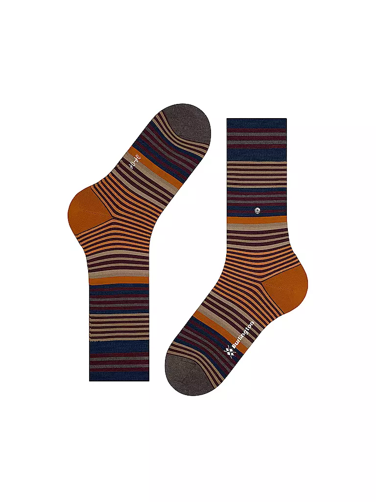 BURLINGTON | Herren Socken STRIPE 40-46 henna | braun