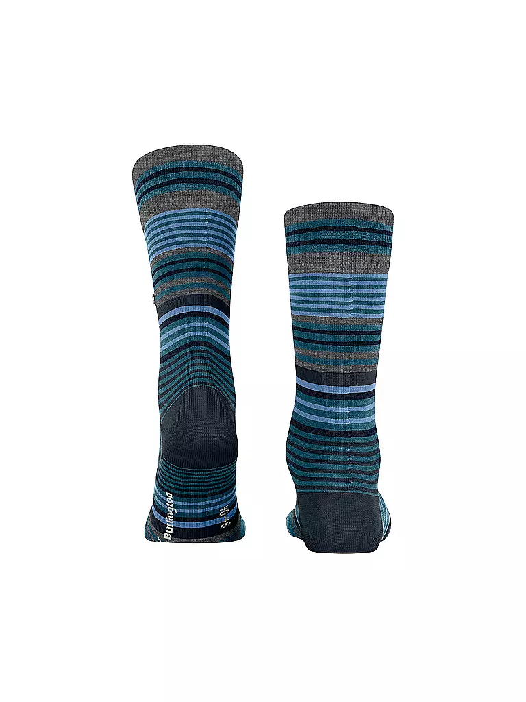 BURLINGTON | Herren Socken STRIPE 40-46 lagoon | blau