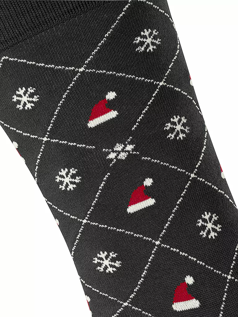 BURLINGTON | Herren Socken X-MAS ARGYLE 40-46 black | schwarz