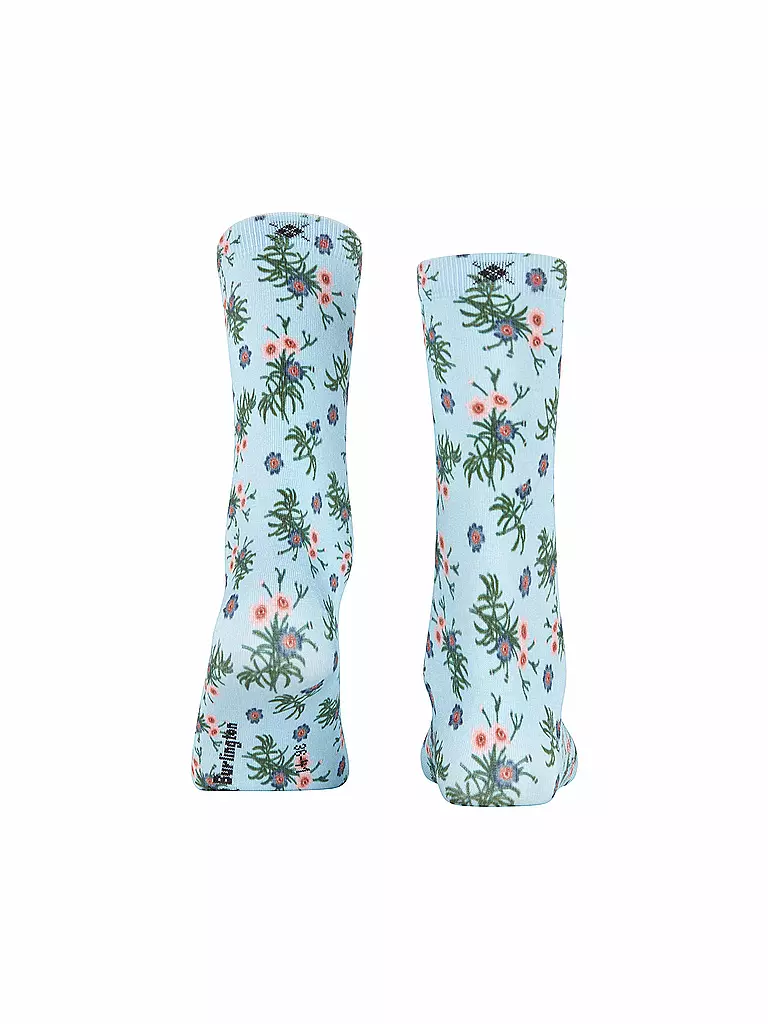 BURLINGTON | Socken FLORAL ROMANCE 36-41 light blue | hellblau