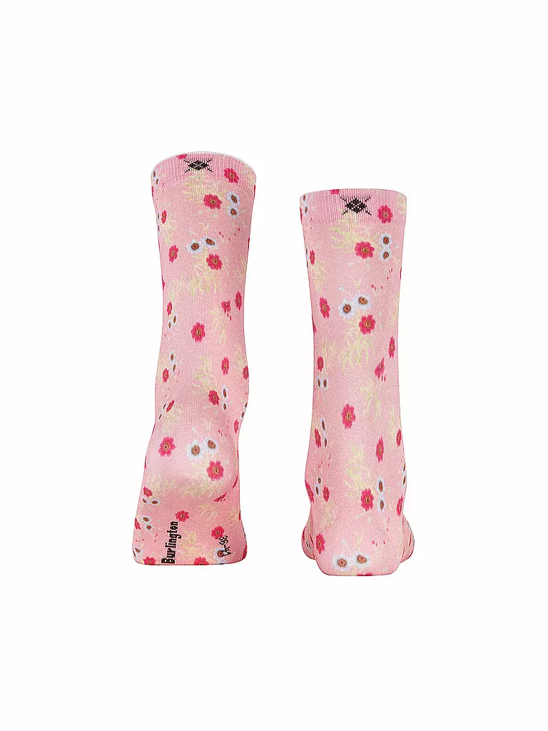 BURLINGTON | Socken FLORAL ROMANCE 36-41 powder pink | hellgrün