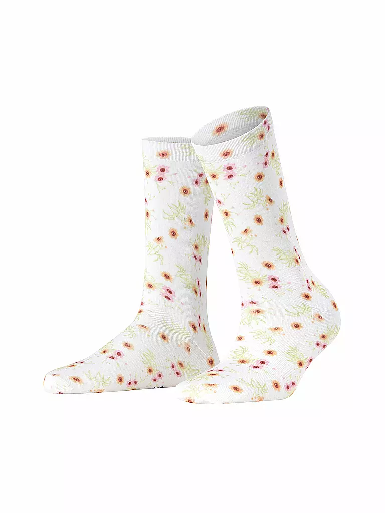 BURLINGTON | Socken FLORAL ROMANCE 36-41 white | weiss