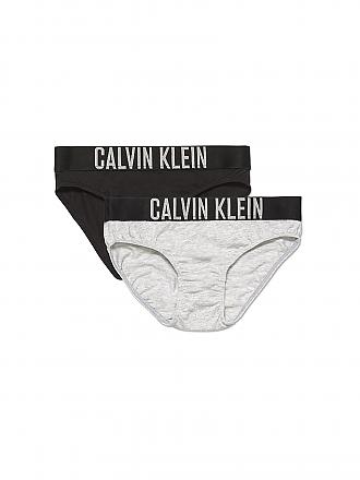 CALVIN KLEIN | Mädchen Slip 2er Pkg Intense Power Grey Black