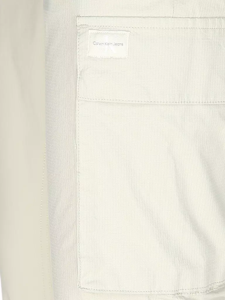 CALVIN KLEIN JEANS | Cargohose Skinny Fit | creme