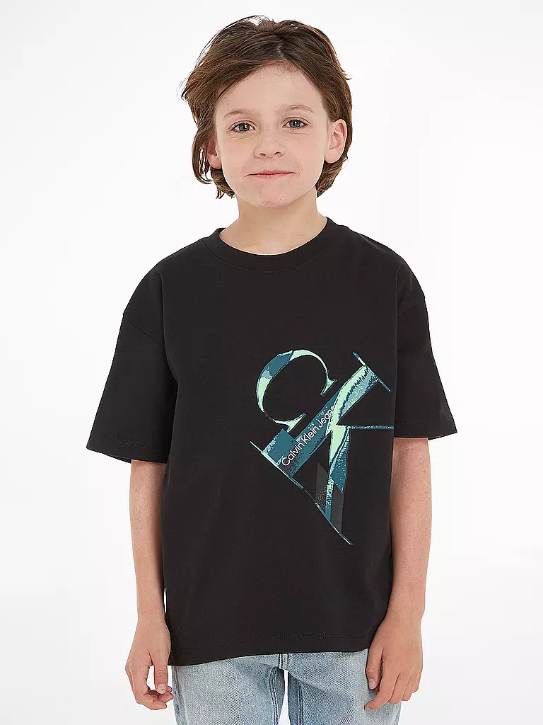 CALVIN KLEIN JEANS | Jungen T-Shirt  | schwarz