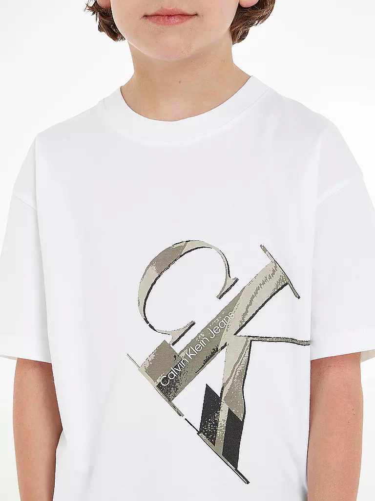 CALVIN KLEIN JEANS | Jungen T-Shirt  | weiss