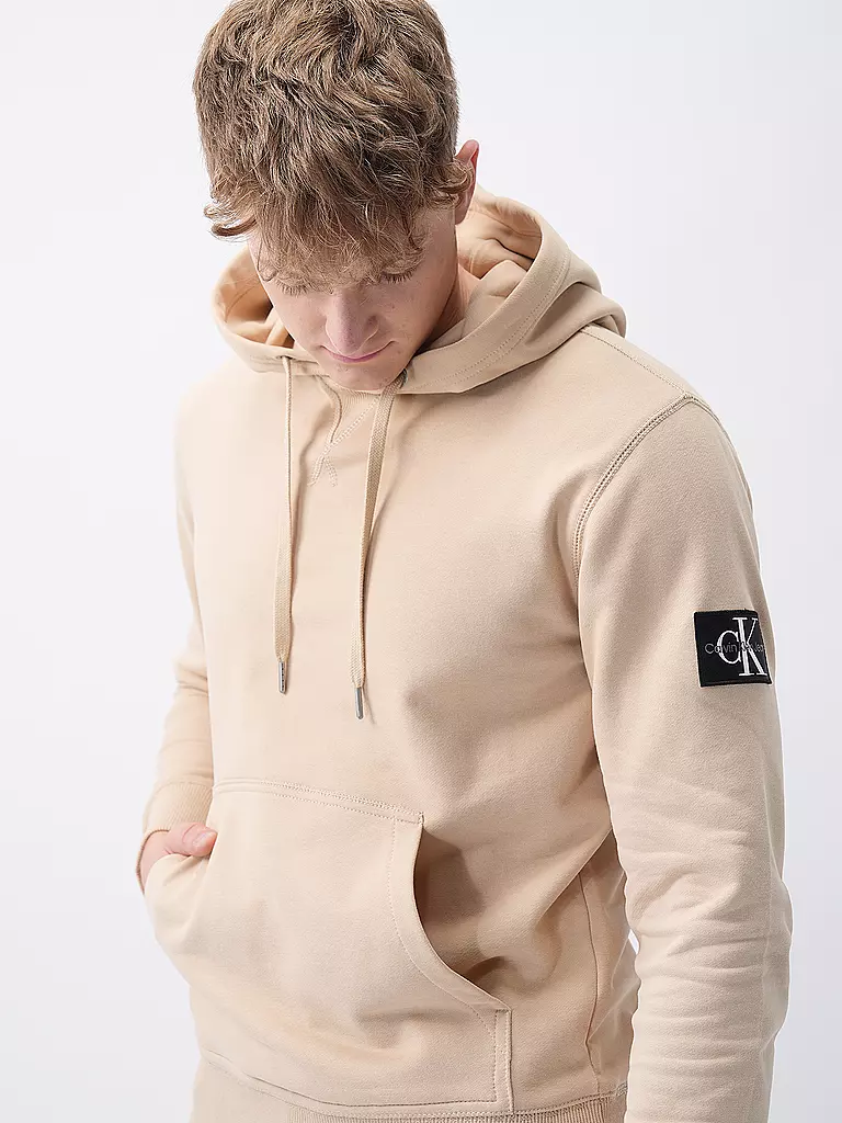 CALVIN KLEIN JEANS | Kapuzensweater - Hoodie  | beige