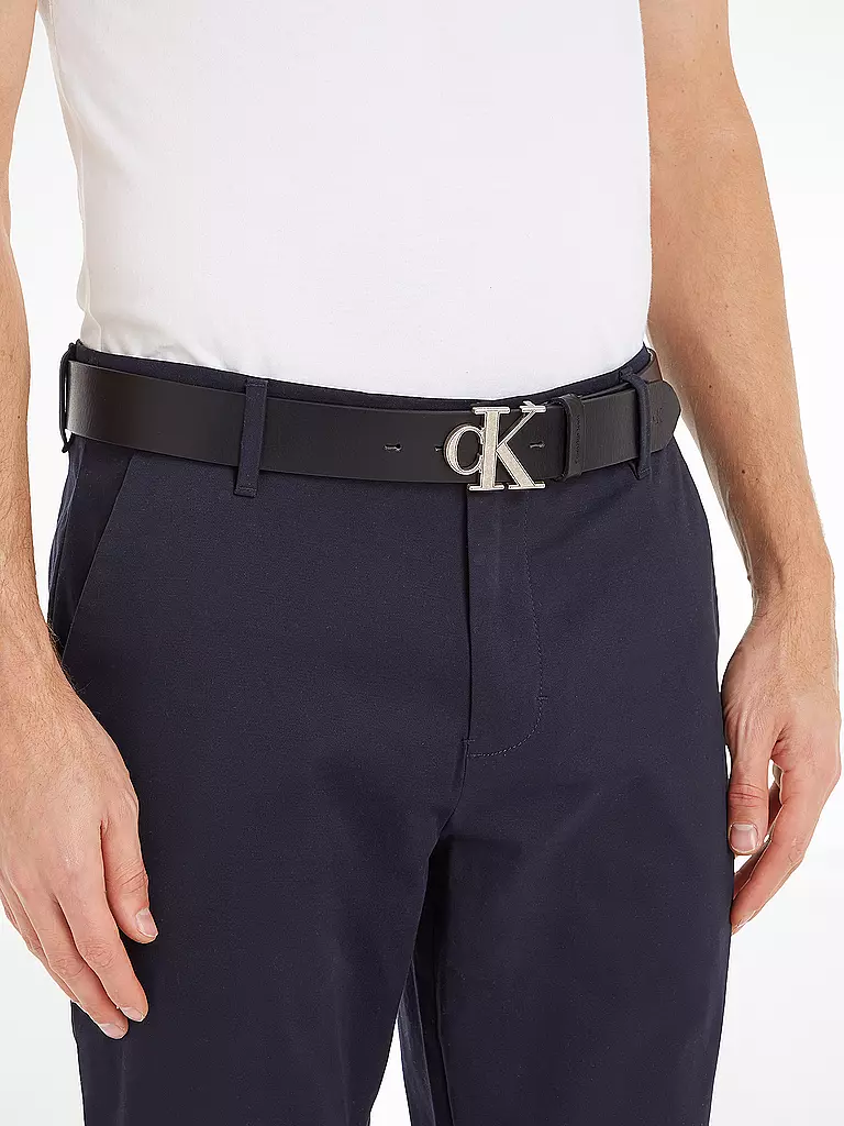 CALVIN KLEIN JEANS | Ledergürtel | schwarz