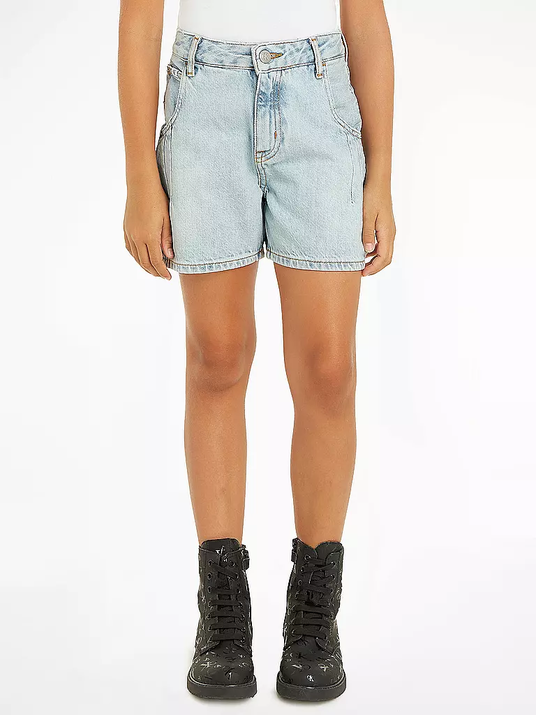 CALVIN KLEIN JEANS | Mädchen Jeanshorts  | hellblau