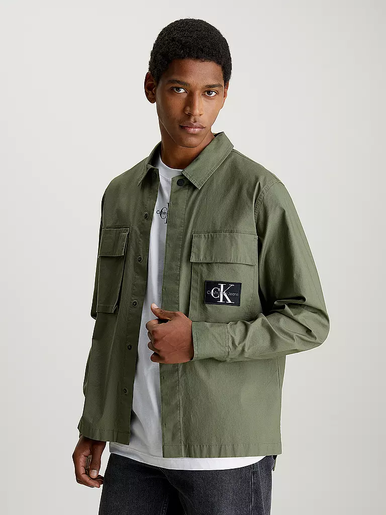 CALVIN KLEIN JEANS | Overshirt UTILITY | olive