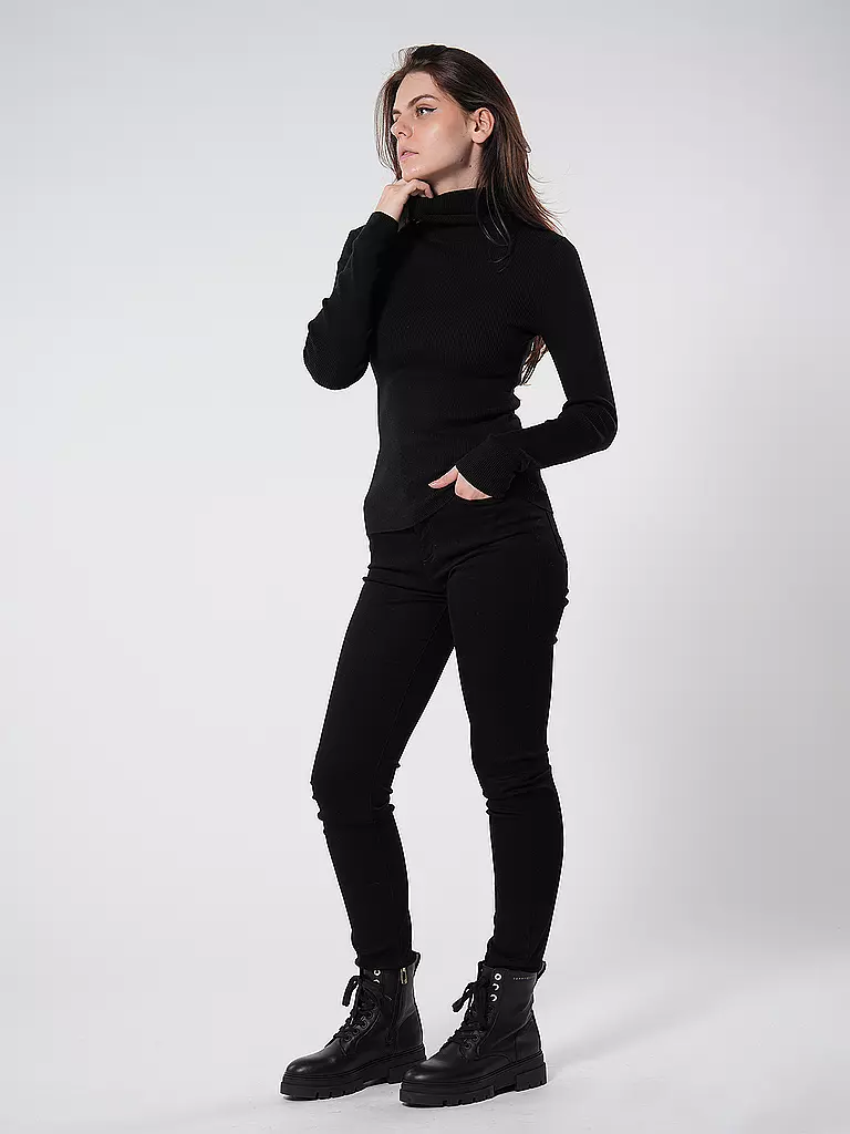 CALVIN KLEIN JEANS | Rollkragenpullover | schwarz