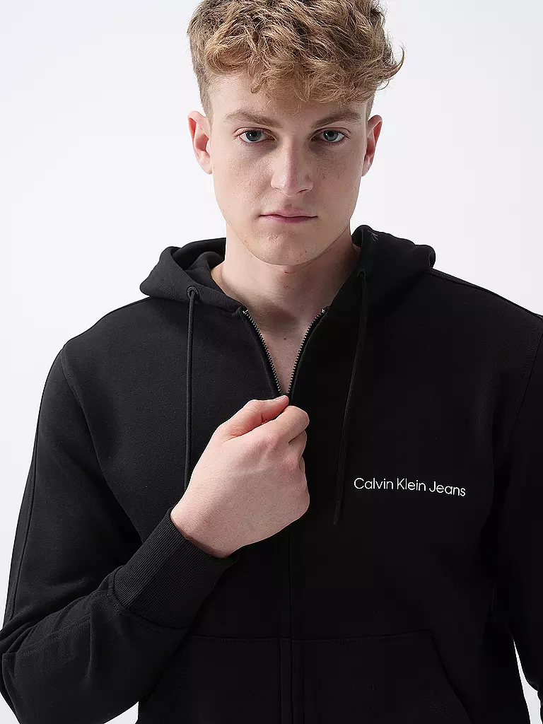 CALVIN KLEIN JEANS | Sweatjacke | schwarz