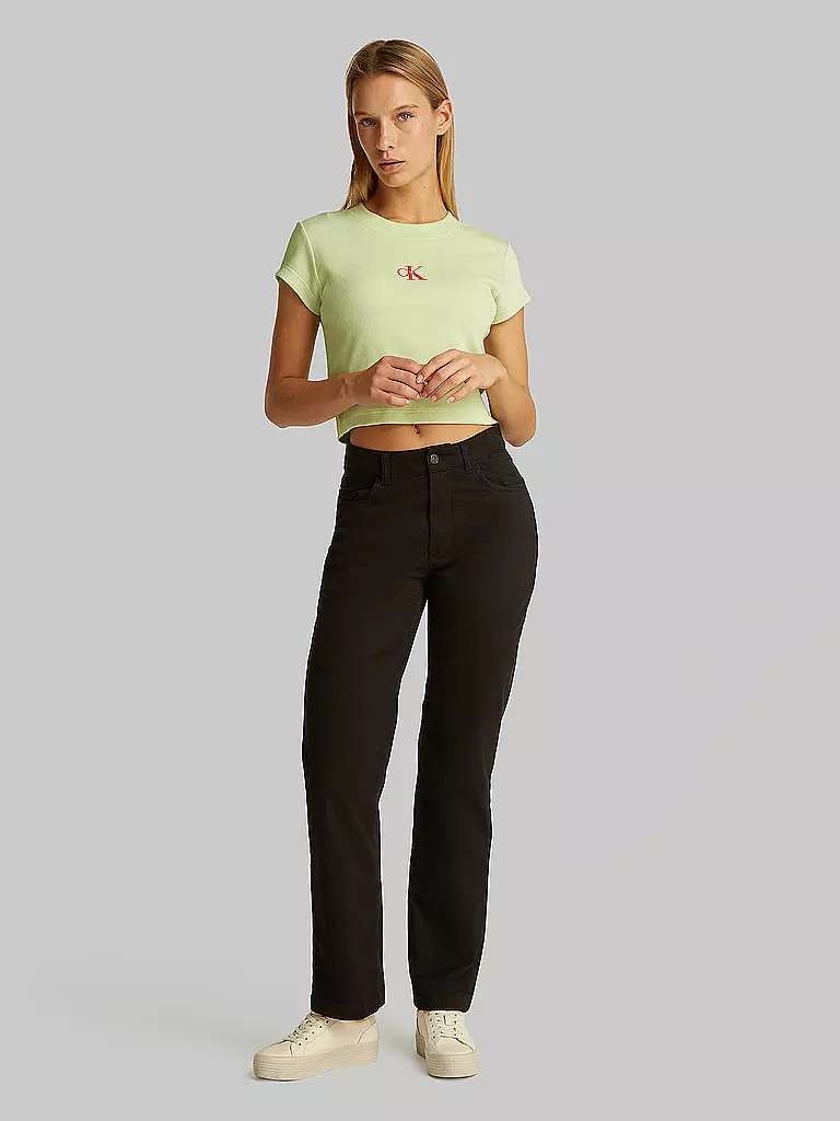 CALVIN KLEIN JEANS | T-Shirt Cropped Fit  | grün