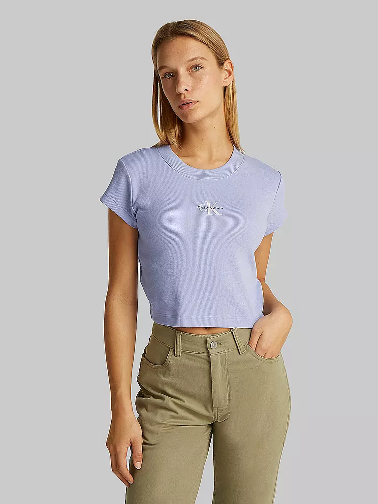 CALVIN KLEIN JEANS | T-Shirt Cropped Fit  | lila