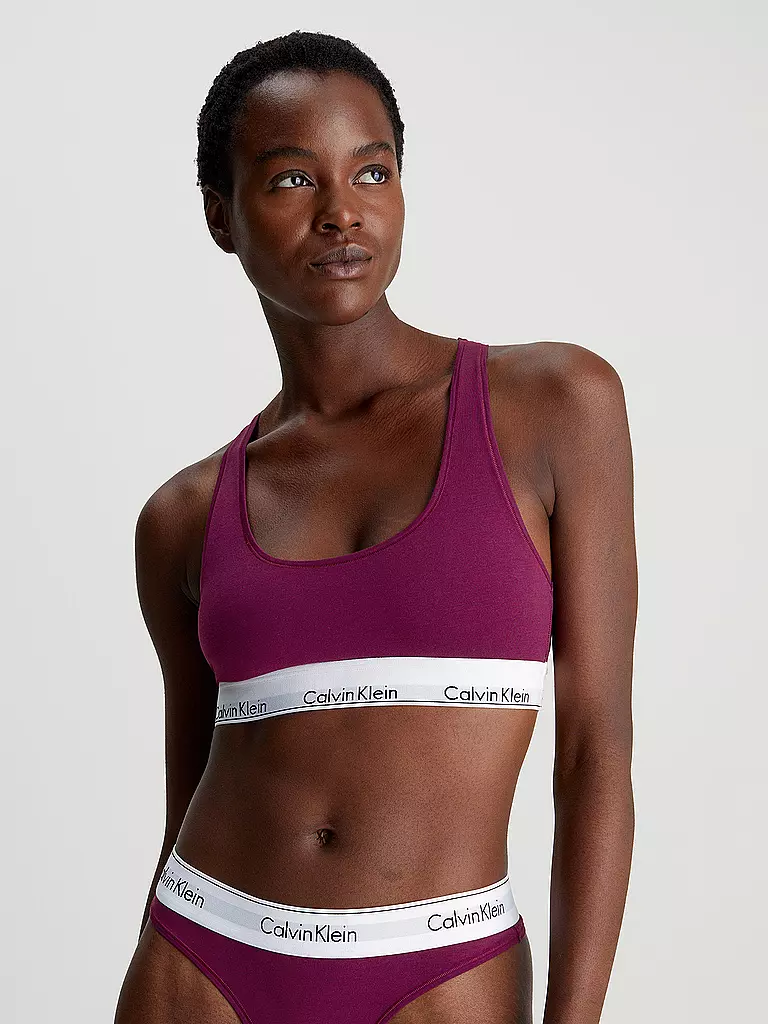 CALVIN KLEIN | Bralette - Bustier MODERN COTTON purple | beere